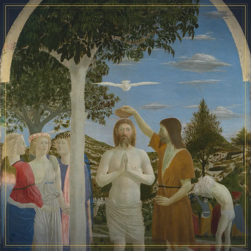 El bautismo de Cristo, por Piero della Francesca
